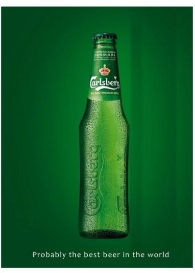Реклама Carlsberg «Probably the best beer in the world»