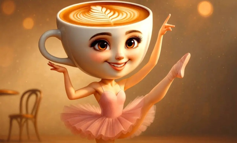Балерина в виде чашки капучино — персонаж Ballerina Capuchina